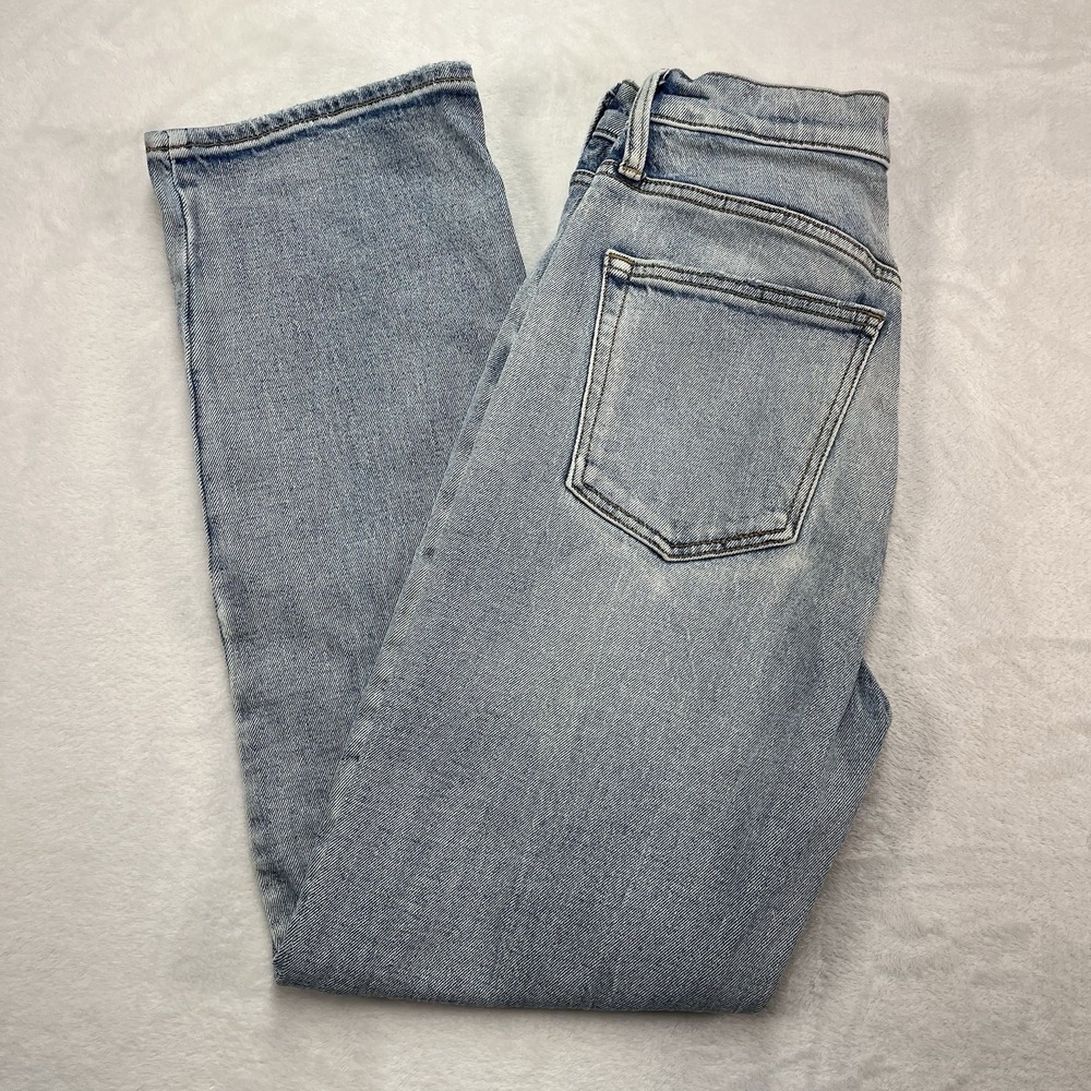 Silver Jeans Highly Desirable Straight Leg Womens 25 Light Wash Exposed Zipper